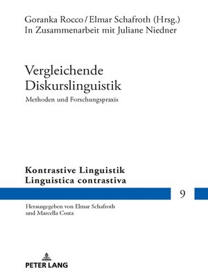 cover image of Vergleichende Diskurslinguistik. Methoden und Forschungspraxis